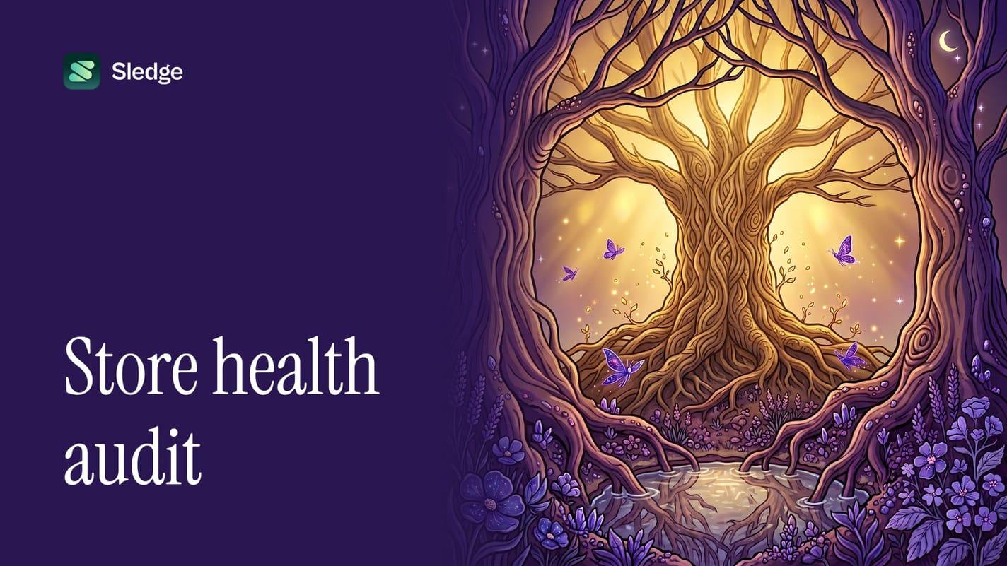 Illustrated golden tree in full leaf with butterflies around it, lit from within.